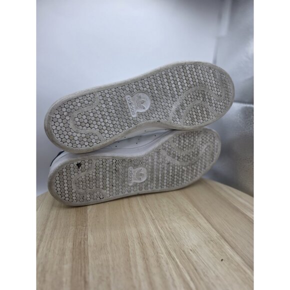 Adidas Stan Smith Men's Size 9.5 Athletic Shoes White Blue Casual Sneakers EUC - Picture 7 of 8